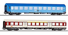 Amintiri AF22006 - H0 - 2-tlg. Set Personenwagen Bukarest-Dimitrovgrad, CFR, Ep. VI